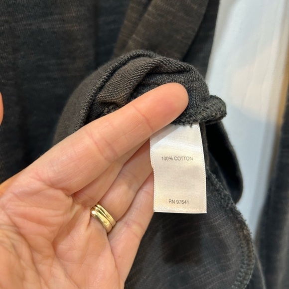 J. Jill Black Heathered Tunic Sweater V-Neck Pullover Long Sleeve W Pockets Sz S - Picture 6 of 6